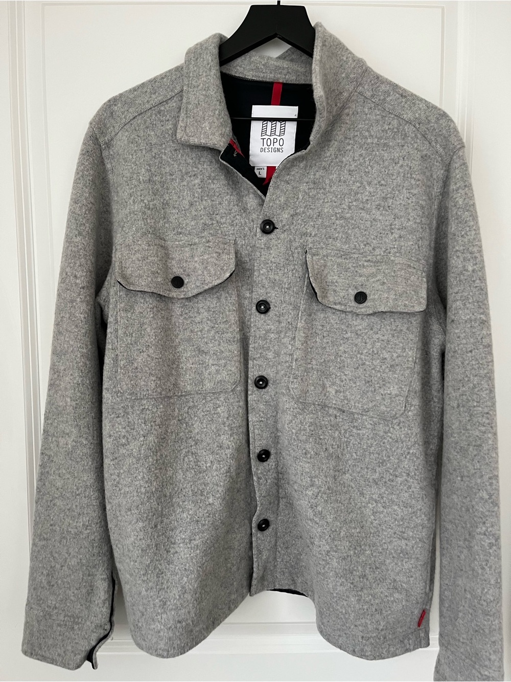 Topo Designs - Light Gray Wool Shirt Jacket